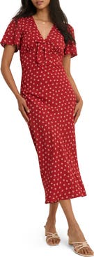 Nobody's Child Faith Flutter Sleeve Midi Dress