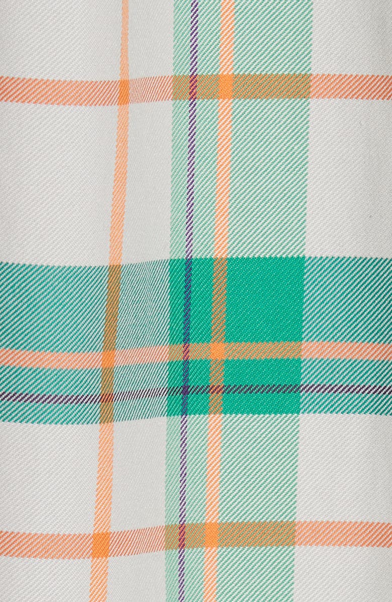 Tibi Hani Plaid Cutout Midi Dress, Alternate, color, 