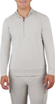 90 DEGREE BY REFLEX Ultra Mélange Fleece Half Zip Sweatshirt