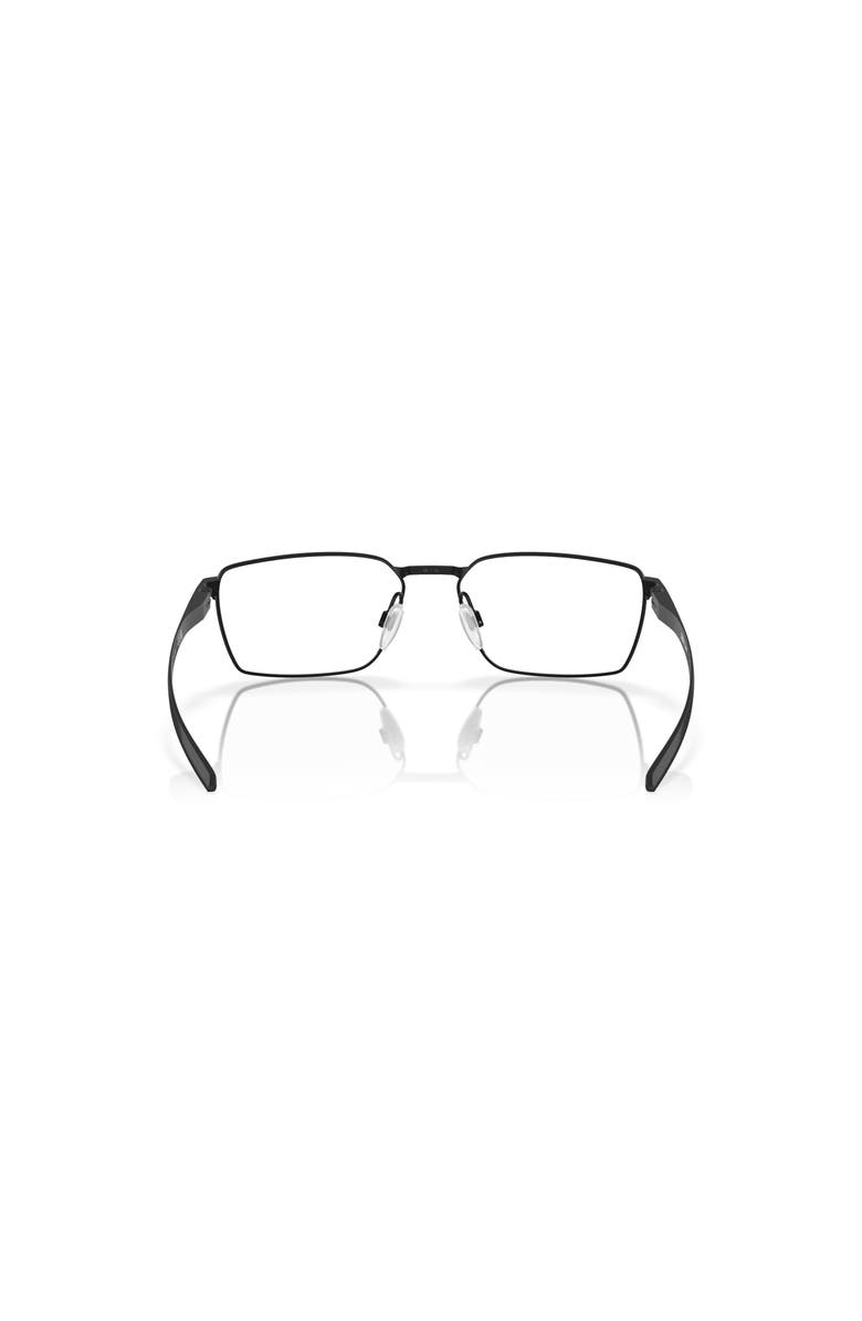 Oakley 55mm Rectangle optical glasses, Alternate, color, Black
