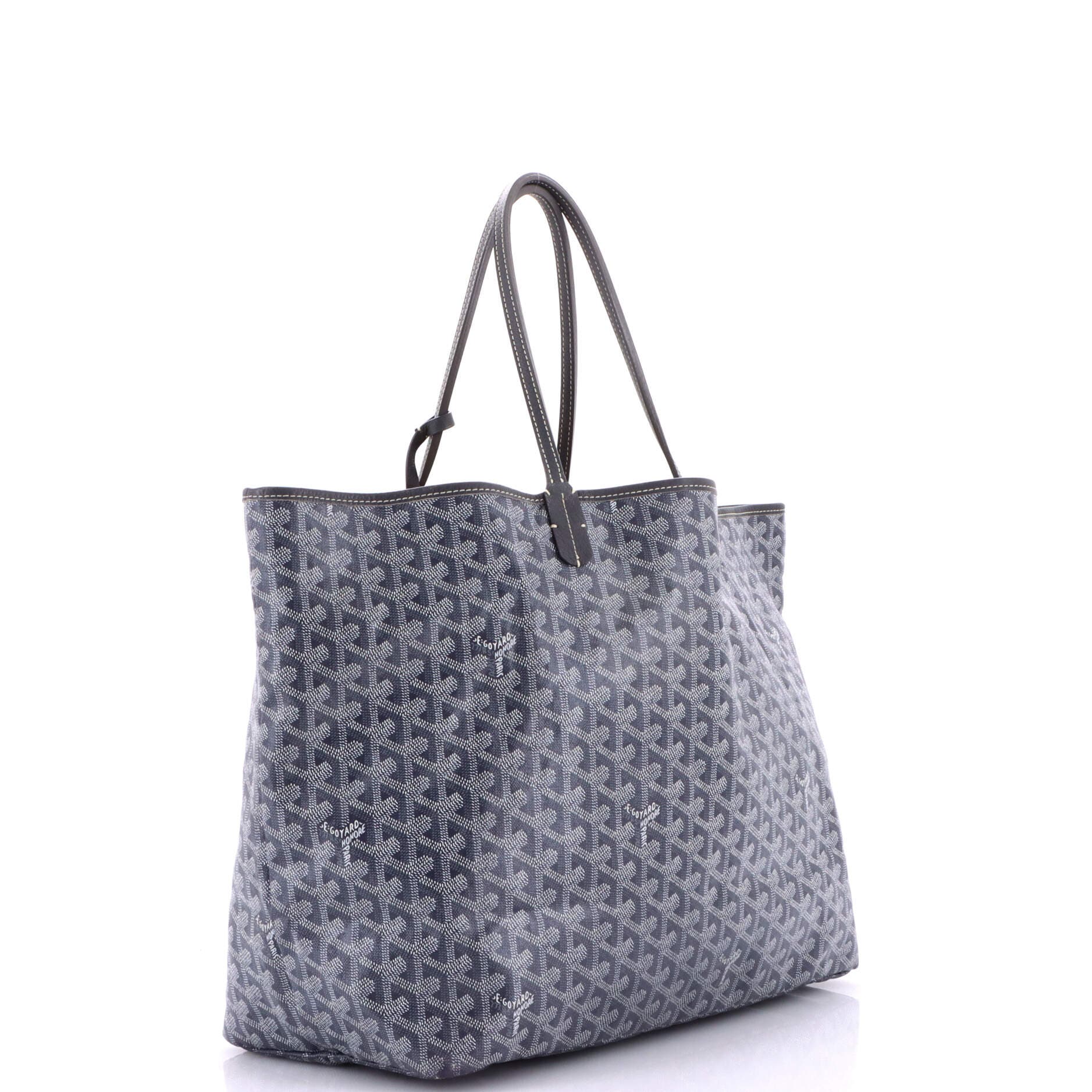 Pre-Owned Goyard Saint Louis Tote Coated Canvas GM, Alternate, color, Gray