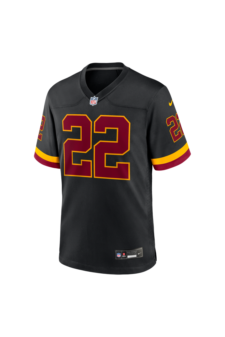 Men's Nike Jacory Croskey-Merritt Black Washington Commanders Hail Raiser Alternate Game Jersey, Alternate, color, Black