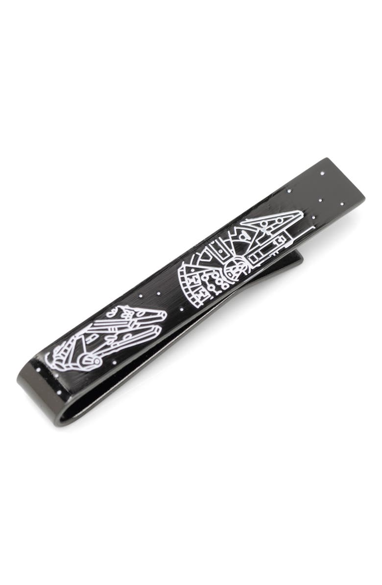 Cufflinks, Inc. Star Wars<sup>™</sup> - Millennium Falcon Tie Bar, Main, color, Black