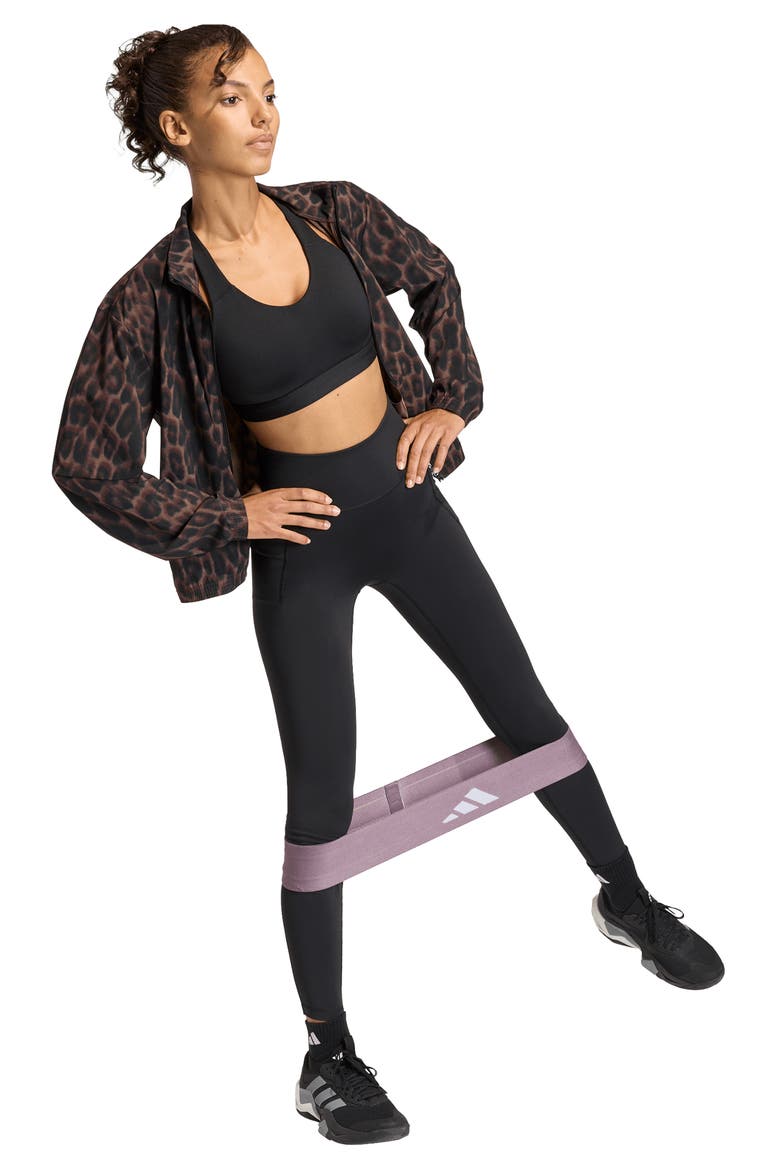 3-Stripes All-Over Print Jacket, Alternate, color, EARTH STRATA/ BLACK