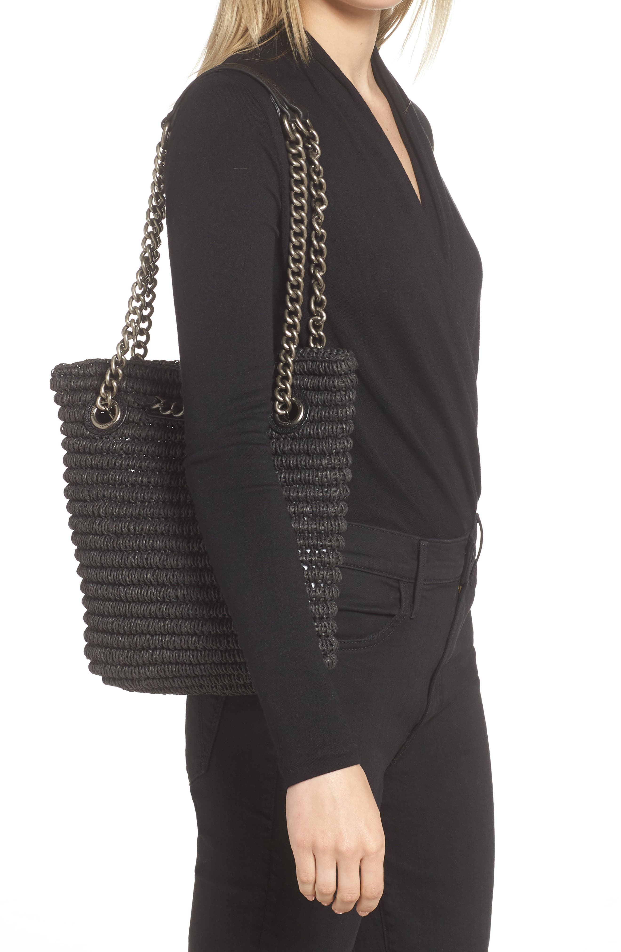 Kurt Geiger London Small Chelsea Raffia Tote, Alternate, color, 