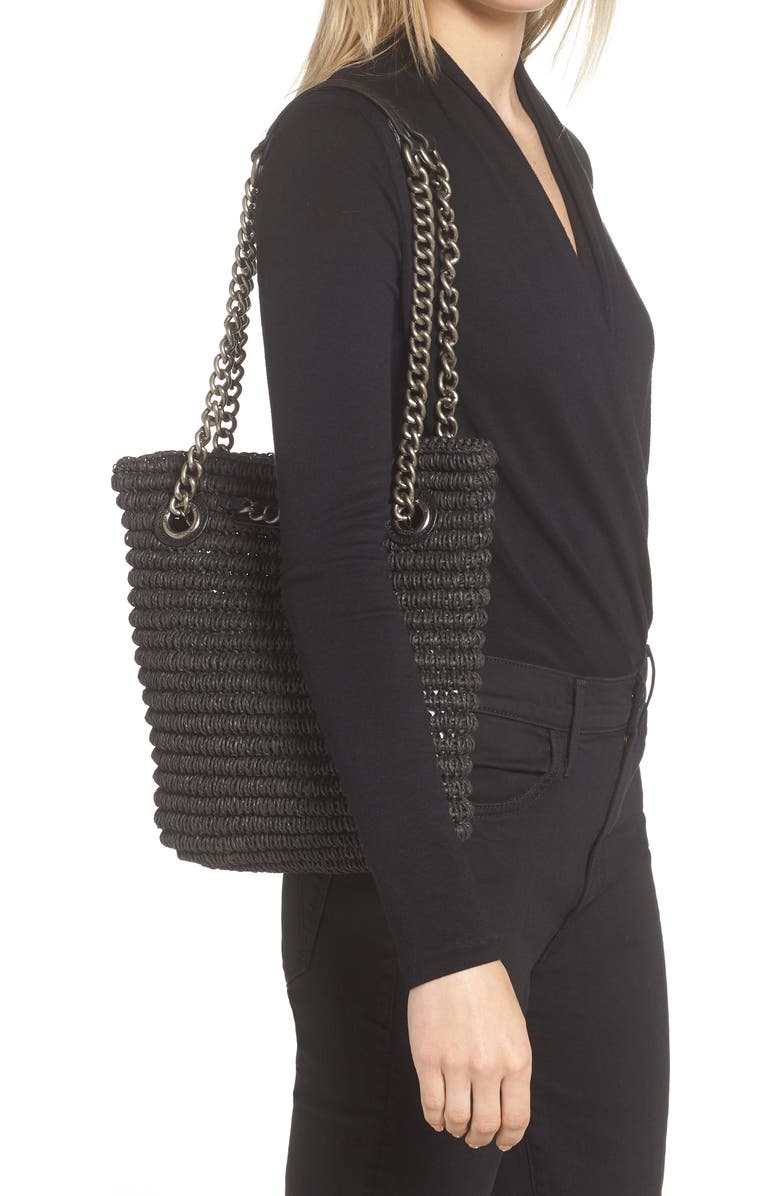 Kurt Geiger London Small Chelsea Raffia Tote, Alternate, color,