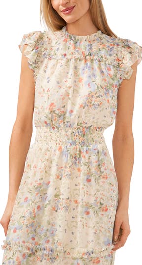 Floral Ruffle Midi Dress