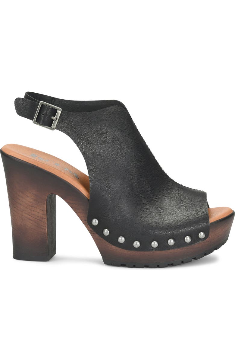 KORKS Arden Open Toe Heeled Sandal, Alternate, color, Black