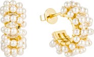 Untamed Petals Millie Mini Pearl Hoops
