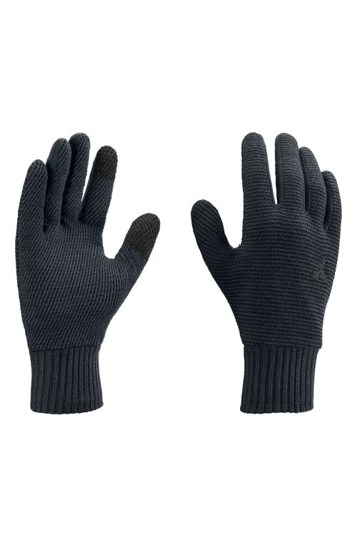 Jordan Airy Knit Touchscreen Gloves In Black