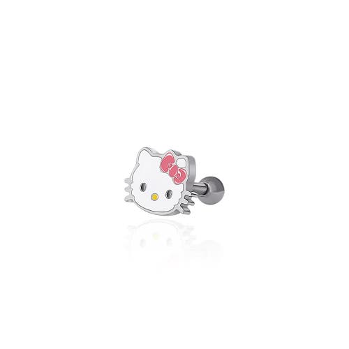 Hello Kitty Stainless Steel Cartilage Stud In White