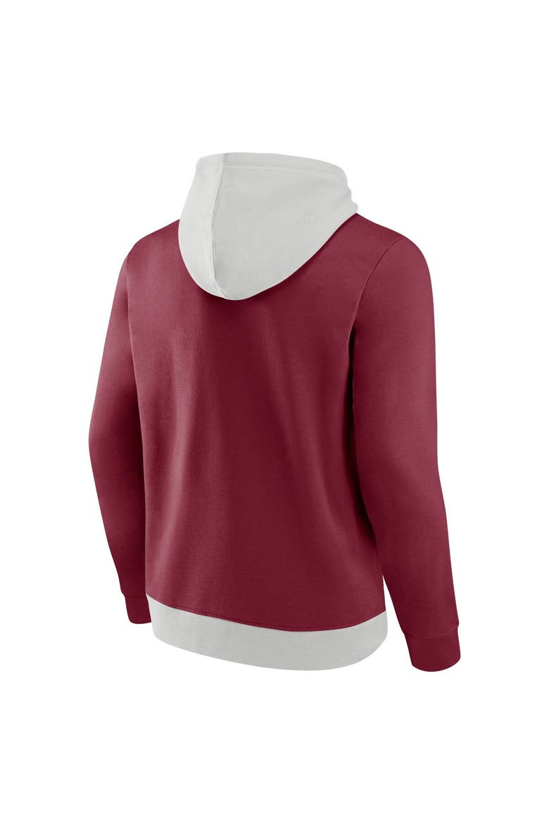 Men's Fanatics Branded Gray/Burgundy Washington Commanders Big & Tall Team Fleece Pullover Hoodie, Alternate, color, Gray
