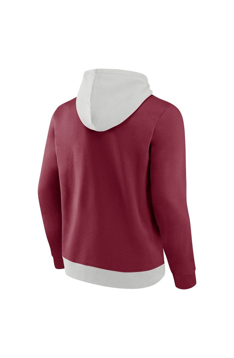 FANATICS Men's Fanatics Branded Gray/Burgundy Washington Commanders Big & Tall Team Fleece Pullover Hoodie, Alternate, color, 