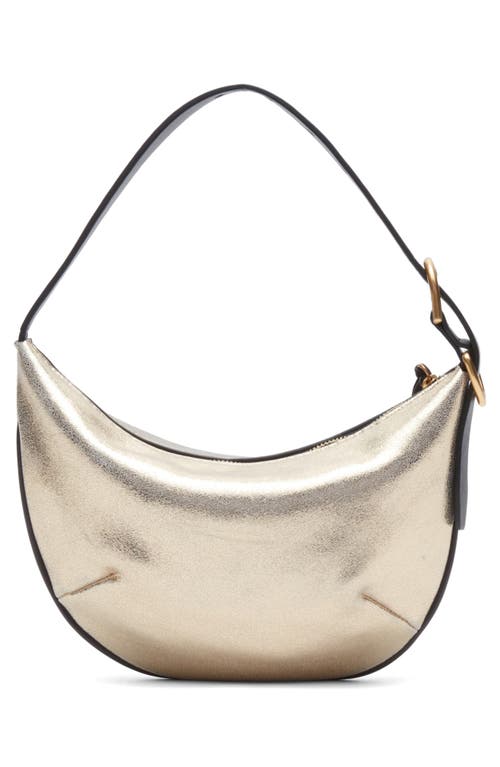 Rag & Bone Small Mercer Leather Hobo Bag In Gold