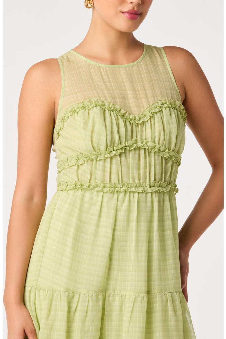 Adrianne Tiered Dress, Alternate, color, GREEN