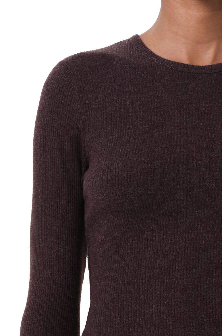 Neema Ribbed Long Sleeve T-Shirt, Alternate, color, ROOT DARK BURGANDY