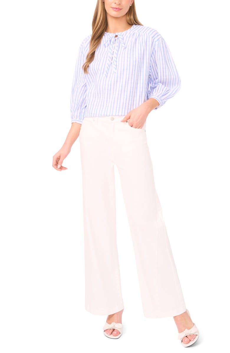 Ted Baker Rochelle Stripe Cotton Top, Alternate, color,