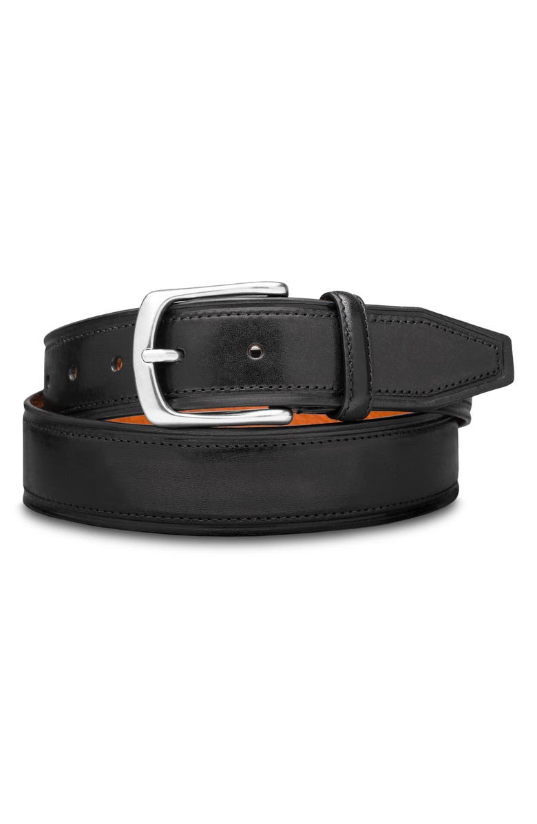 Bosca Palermo Leather Belt, Main, color,
