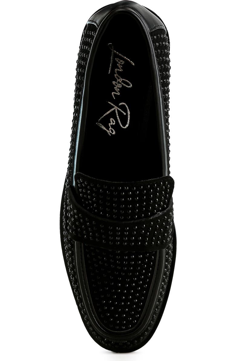 LONDON RAG Hobbs Studded Loafer, Alternate, color, Black