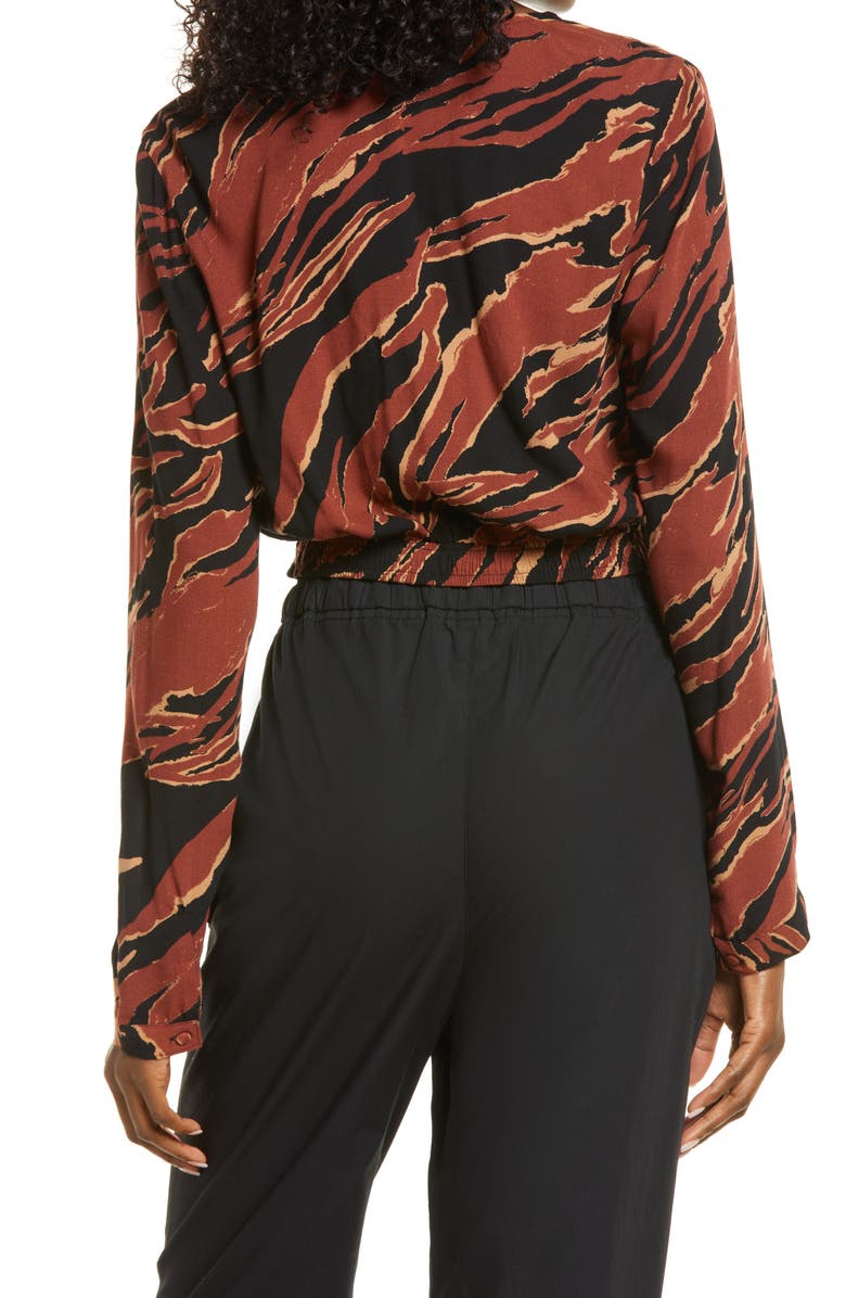 BP. Surplice V-Neck Crop Top, Alternate, color, 