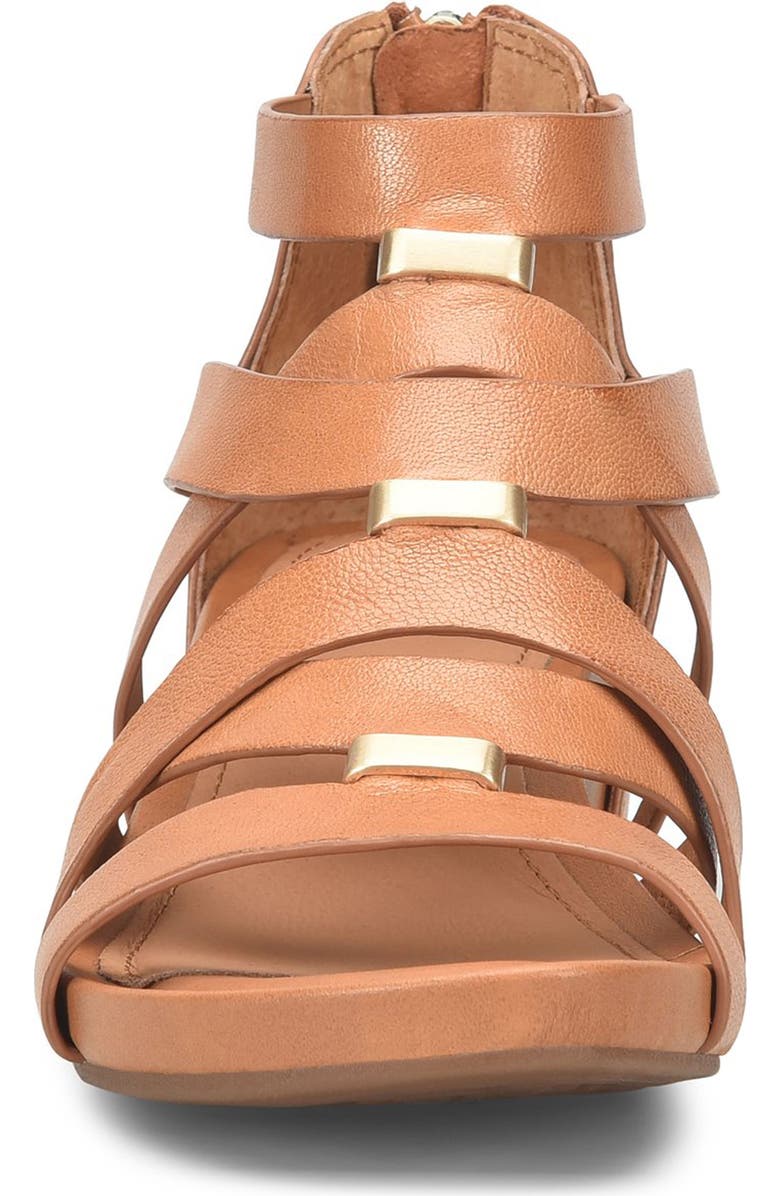 Söfft Vivi Platform Wedge Sandal, Alternate, color, Luggage
