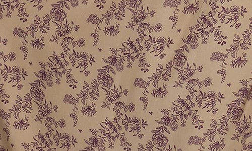 Petal And Pup Petal & Pup Karie Print Ruffle Hem Maxi Dress In Brown