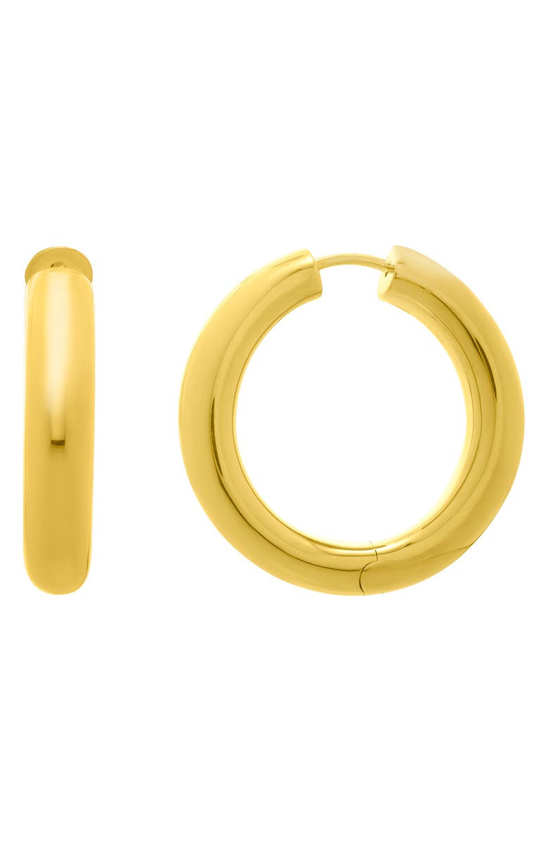 KARAT RUSH 14K Gold Plated Sterling Silver 30mm Hoop Earrings, Main, color, Yellow
