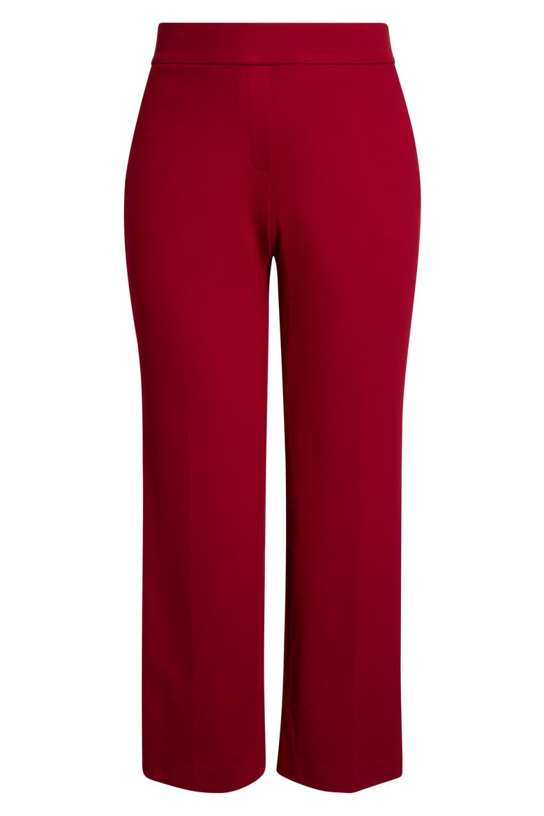Pull-On Straight Leg Trousers, Alternate, color, TITIAN RED