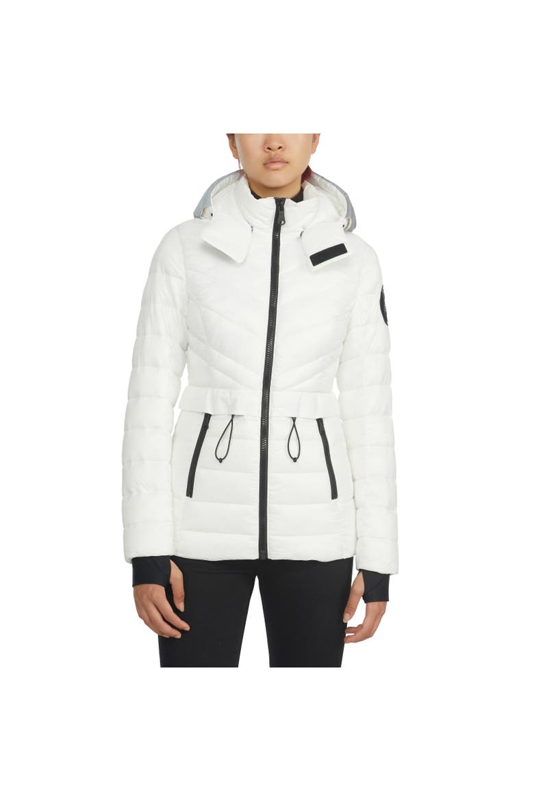Women's Bailey Packable Lightweight Puffer Thinsulate with Detachable Hood, Main, color, White Op