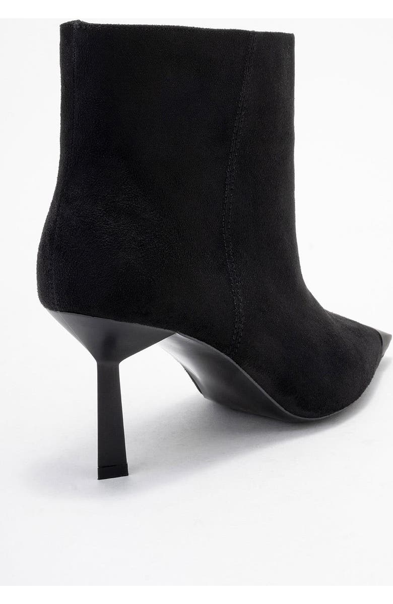 Prologue Shoes Rassel Pointed Toe Boot, Alternate, color, Black Suede Faux Leather