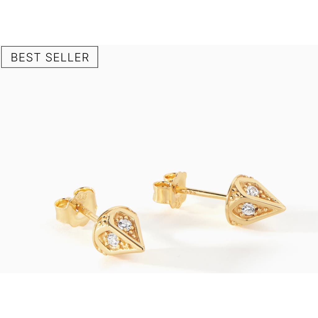 Ora Ana The Dagger Stud Earrings In Gold