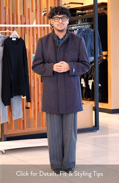 Hart Schaffner Marx Genoa Wool Blend Twill Coat | Nordstrom