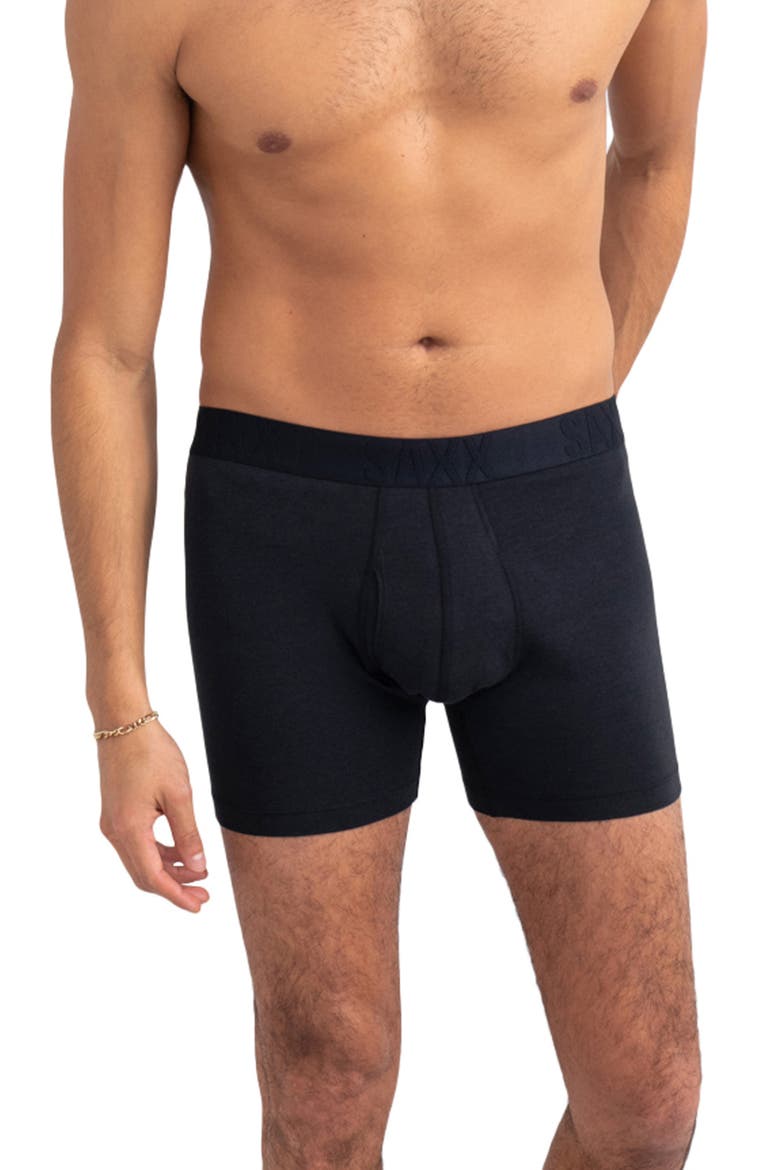 DropTemp® Cooling Cotton Boxer Briefs, Main, color, BLACK