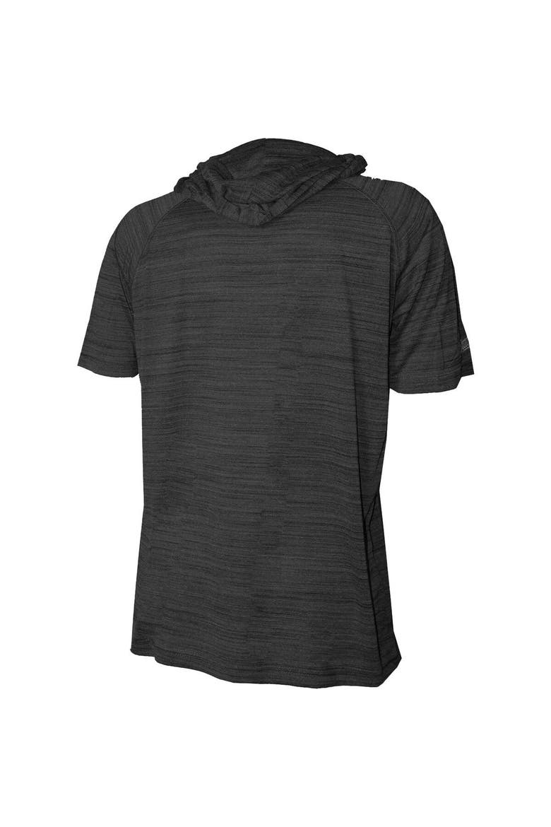 Youth Stitches Heather Black San Francisco Giants Raglan Short Sleeve Pullover Hoodie, Alternate, color, Heather Black