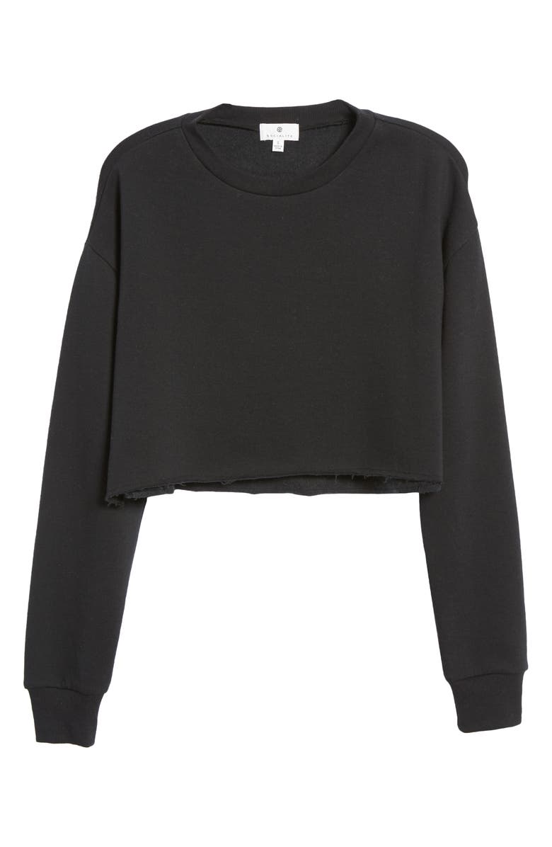 Socialite Crop Sweatshirt, Alternate, color, 