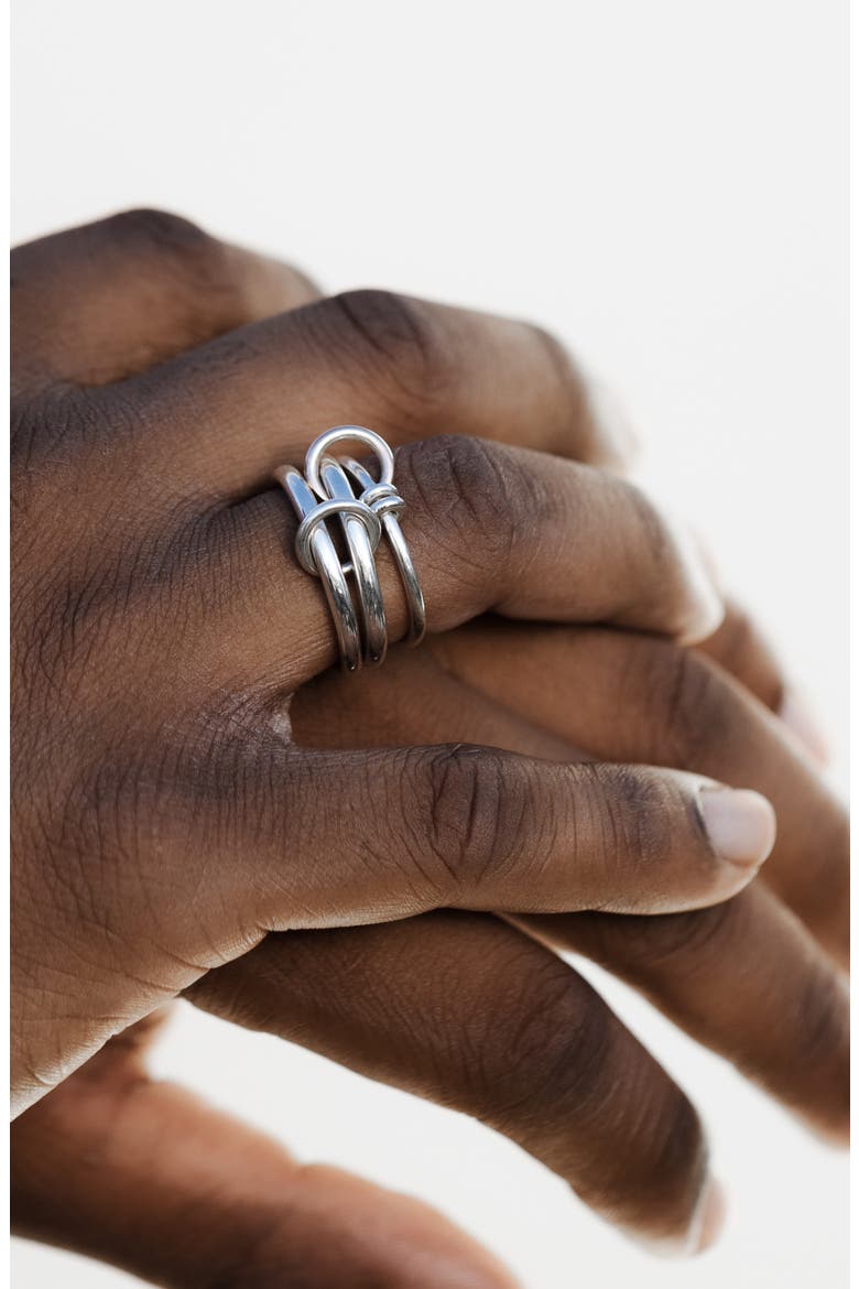 Raneth Link Ring, Alternate, color, SILVER
