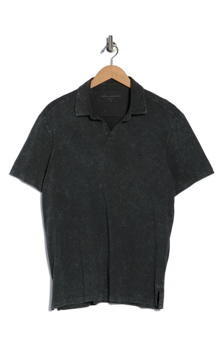 John Varvatos Bodhi Short Sleeve Polo, Alternate, color, Seaweed