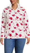 Lands' End Plus Size Anyweather Fleece Quarter Zip Pullover