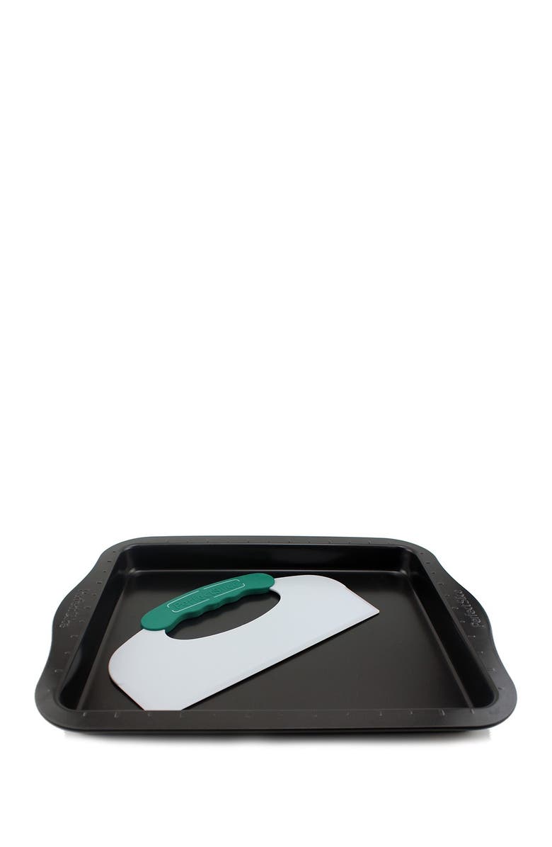 BergHOFF Perfect Slice Cookie Sheet with Tool, Main, color, Carbon Steel