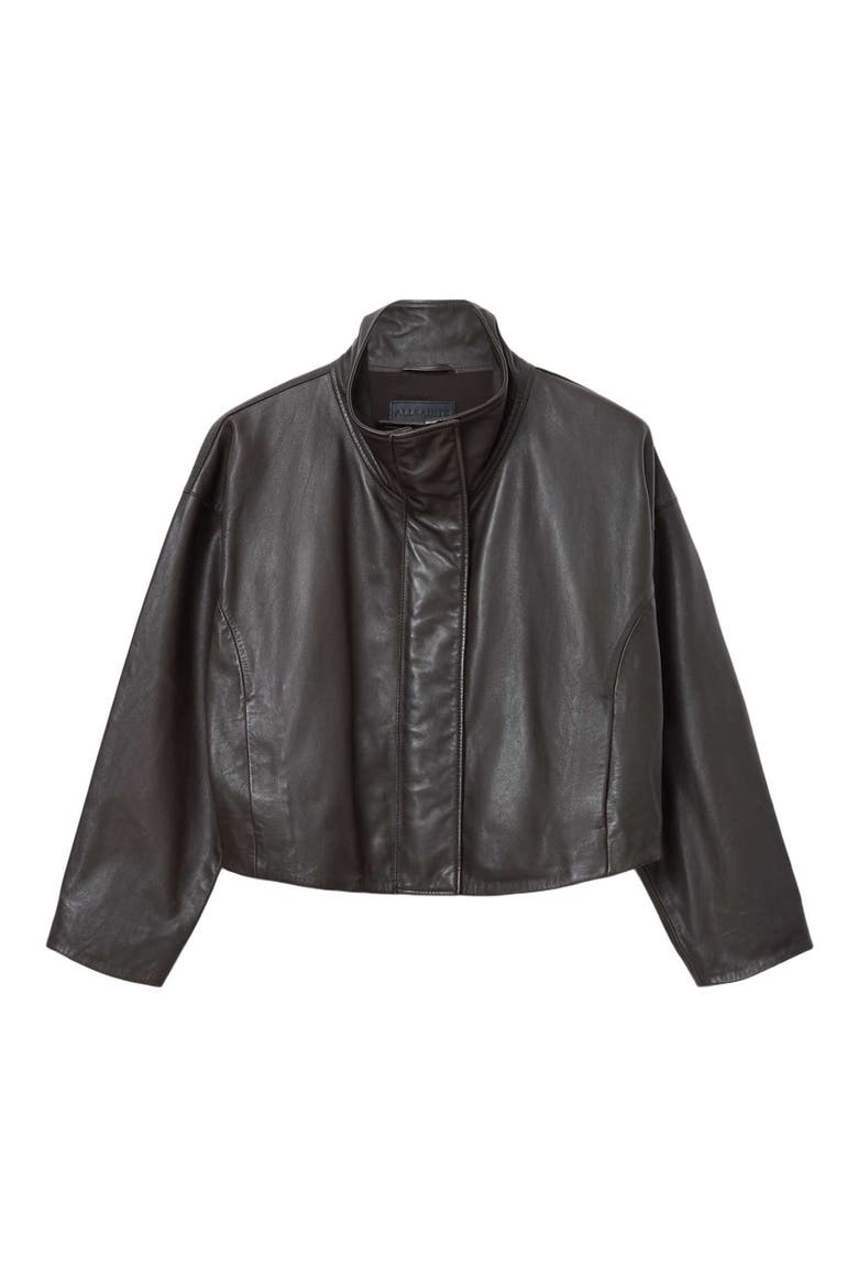 Ryder Leather Jacket, Alternate, color, BITTER BROWN