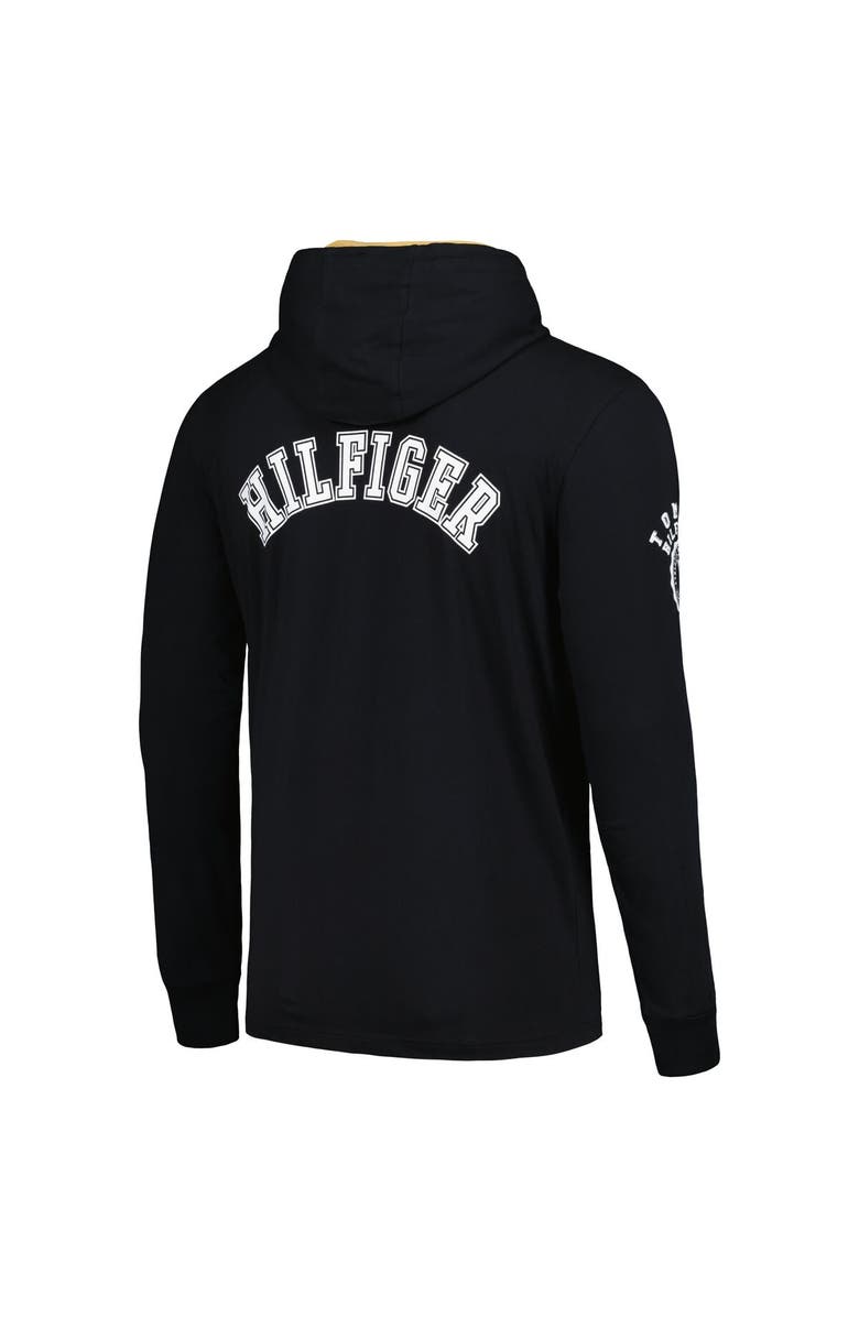 Tommy Hilfiger Men's Tommy Hilfiger  Black New Orleans Saints Morgan Long Sleeve Hoodie T-Shirt, Alternate, color, Black