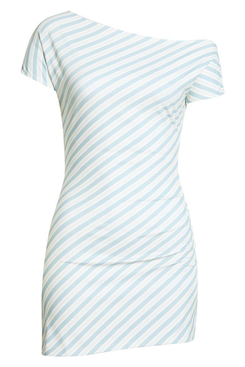 Valarie Off the Shoulder Minidress, Alternate, color, STRIPE