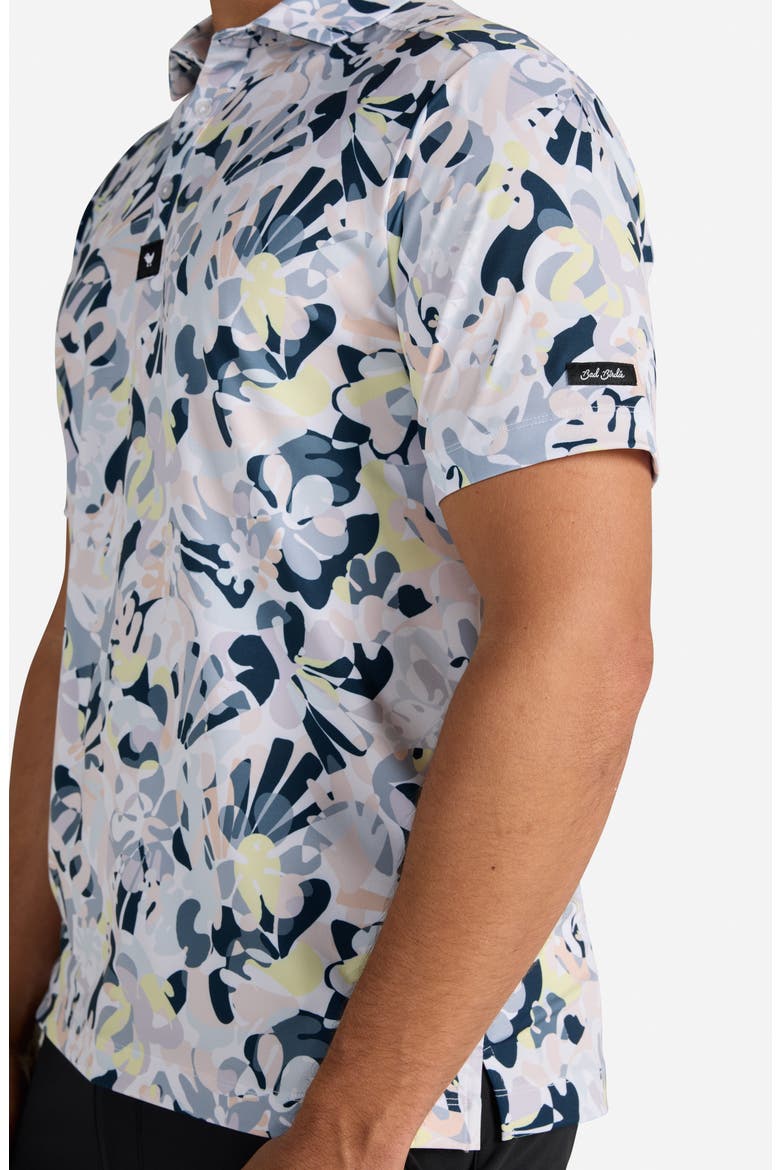 Savannah Swing Abstract Floral Performance Golf Polo, Alternate, color, SAVANNAH SWING