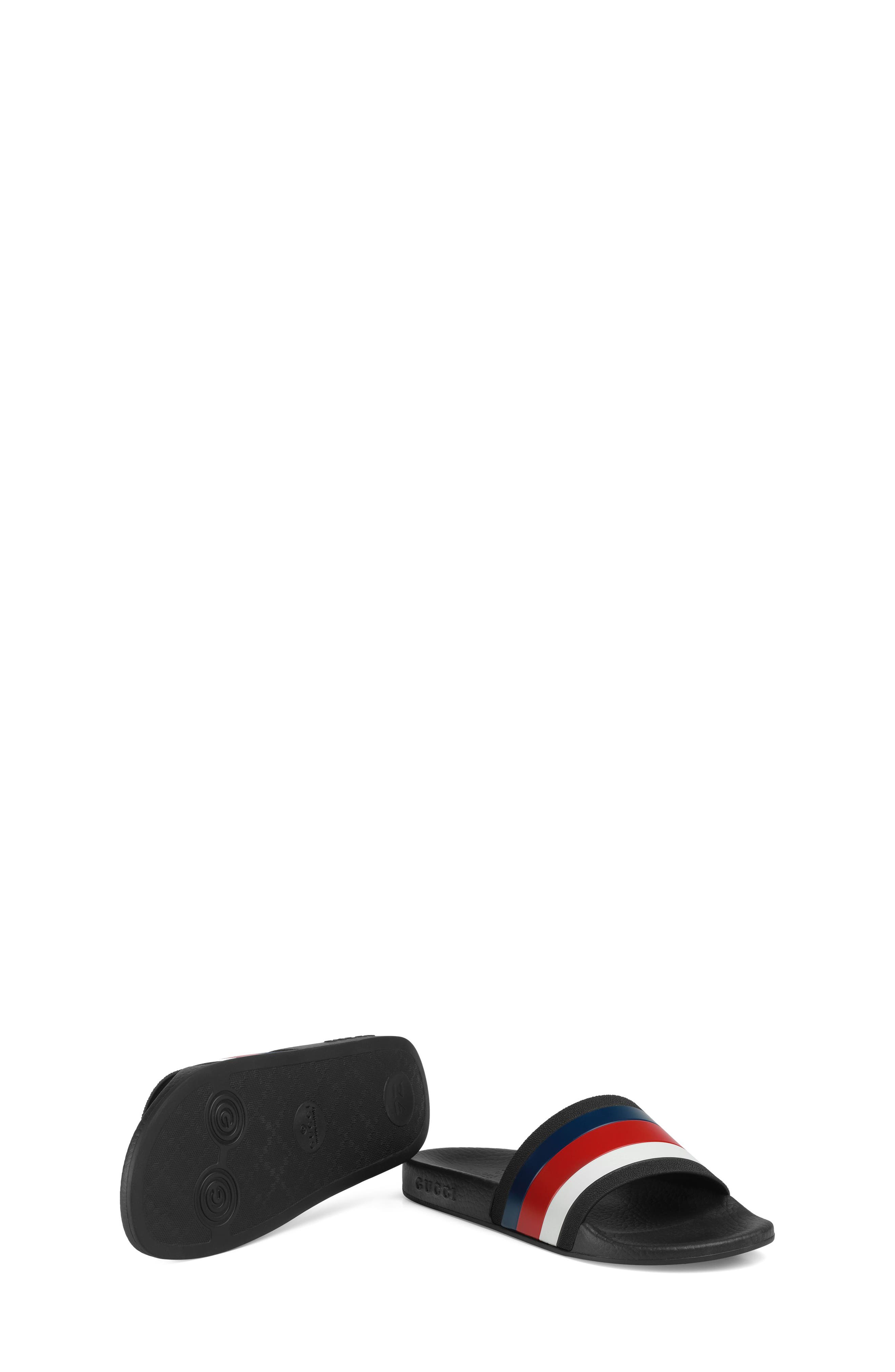 Pursuit Slide Sandal, Alternate, color, RED/ WHITE/ BLUE