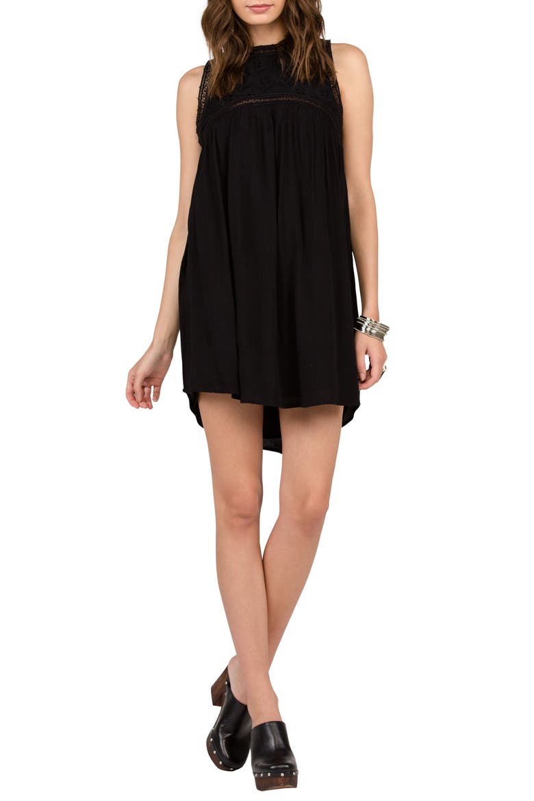 Sunset Path Swing Dress, Main, color, BLACK