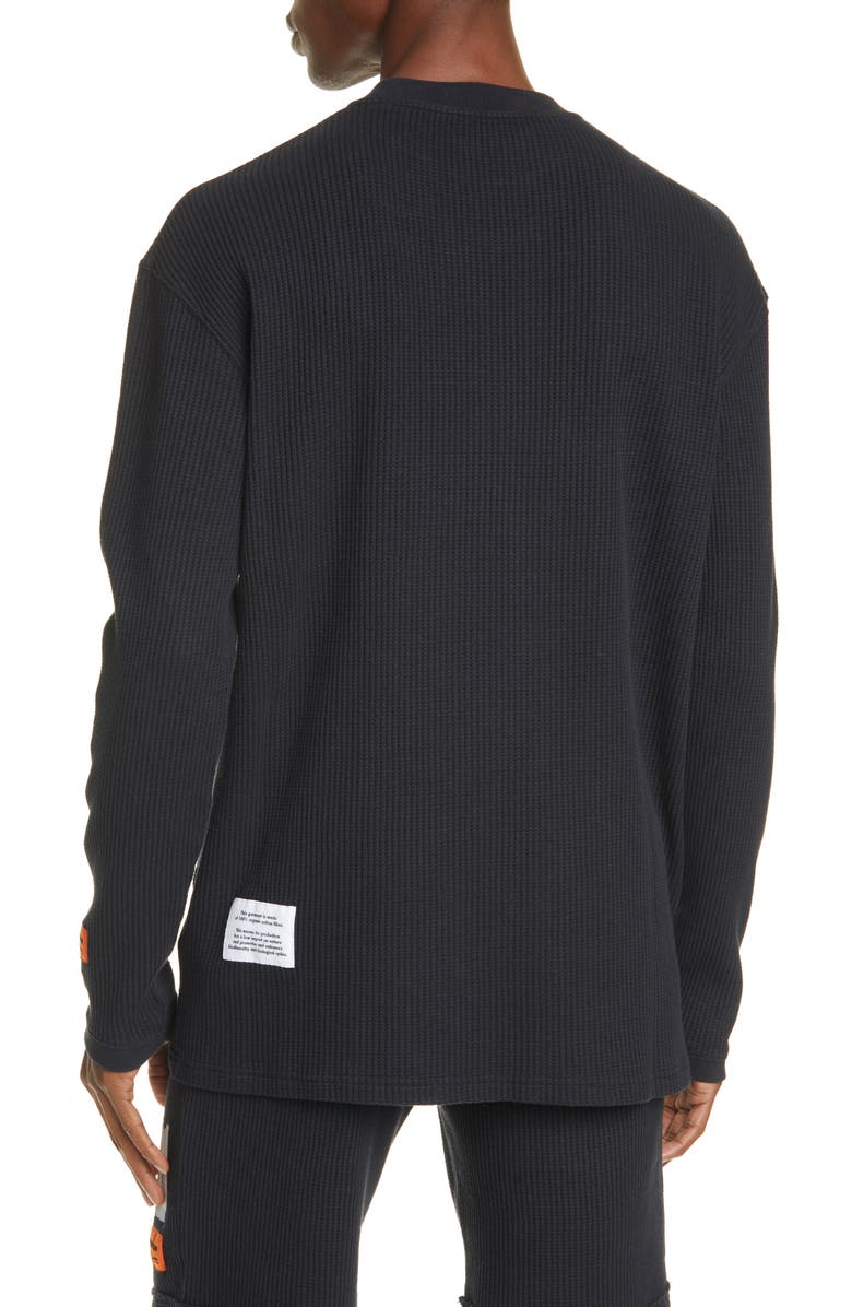 Heron Preston Bold Logo Organic Cotton Thermal T-Shirt, Alternate, color, 