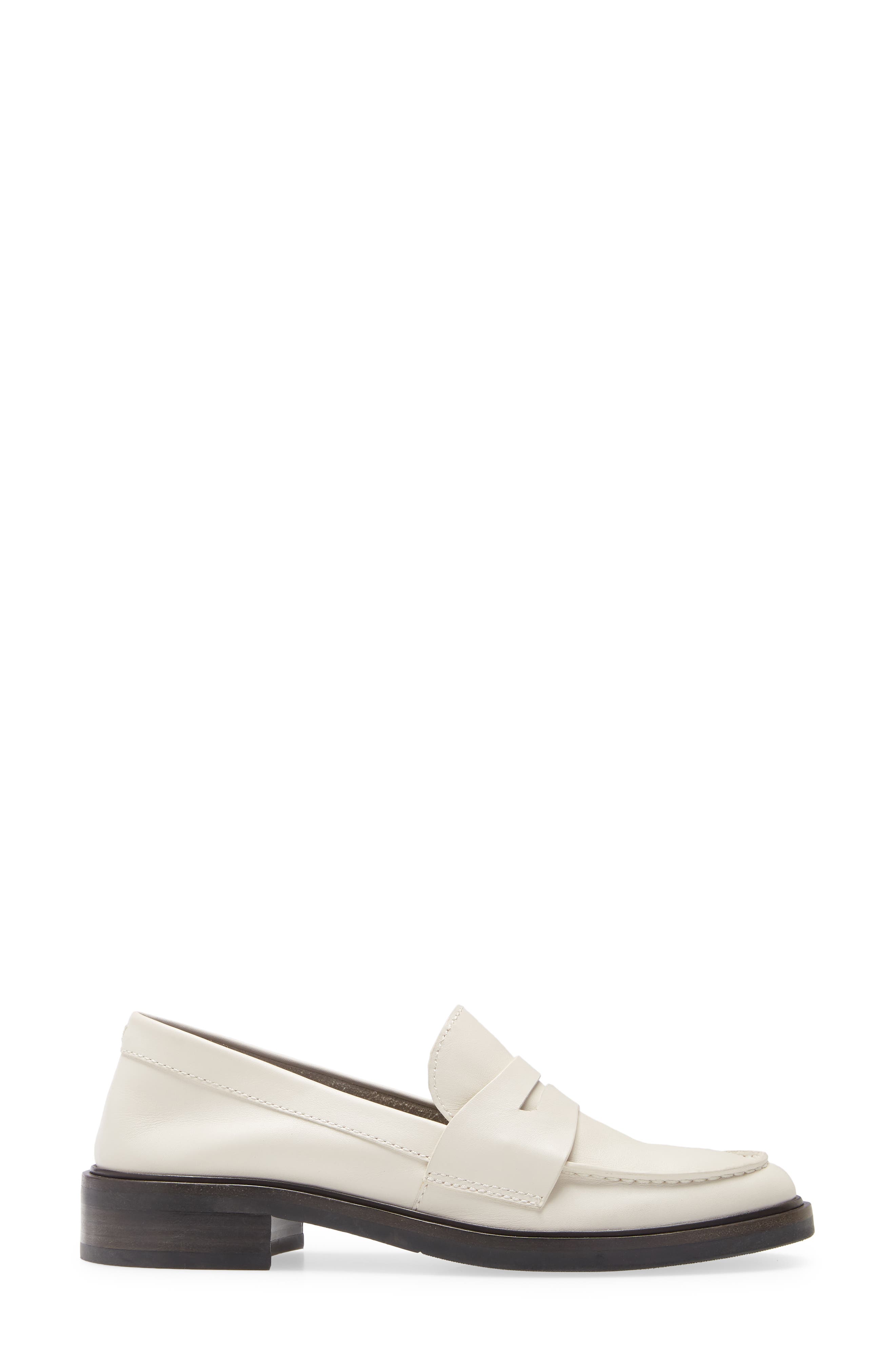 Slayton Leather Loafer, Alternate, color, ANTIQUE WHITE