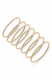 Nordstrom Set of 7 Stacking Rings