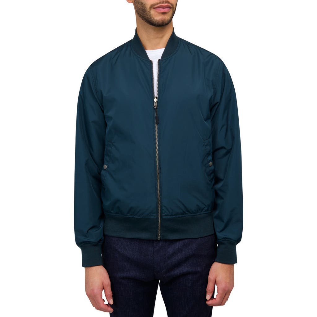 Brooklyn Brigade Floral Reversible Bomber In Navy