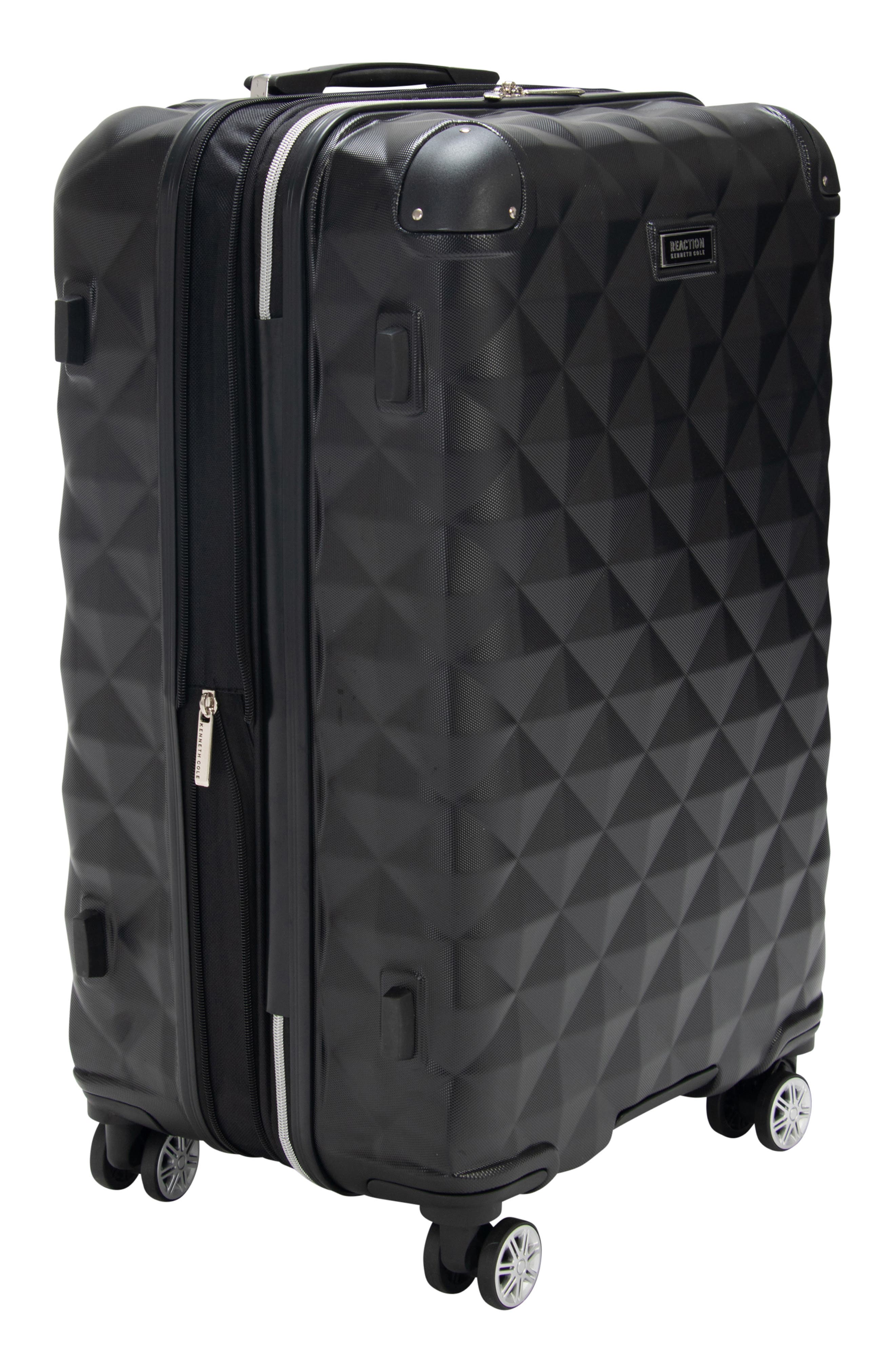 Kenneth Cole Reaction Diamond Tower Carry-On and Emma Laptop Backpack Bundle Set, Alternate, color, Black